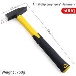 Engineers' Hammer with Shock Reduction Grip - 500g