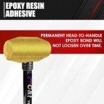 16oz Non-Sparking Brass Hammer with PVC Handle