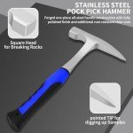 5-Piece Geology Rock Pick and Tool Kit
