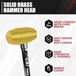 16oz Non-Sparking Brass Hammer with PVC Handle