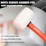 16oz Rubber Mallet with Fiberglass Handle