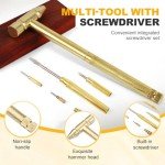 5-in-1 Multifunction Hammer with Screwdrivers and Nail Puller