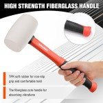 16oz Rubber Mallet with Fiberglass Handle
