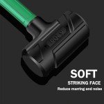 BUSKPOK 3LB Dead Blow Hammer with Steel Shot