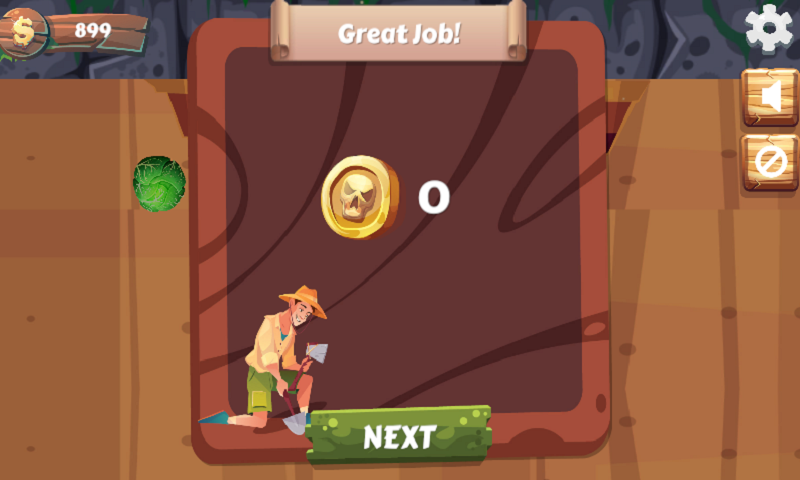 Drill and Collect :Digging Coin stickman