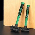 BUSKPOK 3LB Dead Blow Hammer with Steel Shot