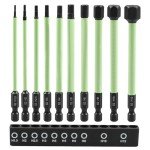 Magnetic Hex Screwdriver Bit Set - 10 Pieces