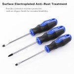 6-Piece Magnetic Screwdriver Set with Non-Slip Handles