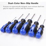 6-Piece Magnetic Screwdriver Set with Non-Slip Handles