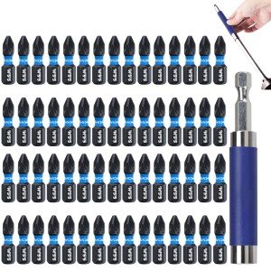 61PCS Phillips Impact Bit Set with Extension Driver