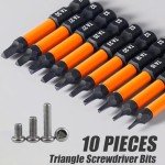 13-Piece Magnetic Triangle Screwdriver Bit Set