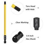 Saipor 12-Piece Long Torx Screwdriver Bit Set