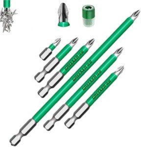 Magnetic Screwdriver Bit Set with 6 Drill Bits