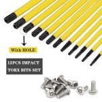 Saipor 12-Piece Long Torx Screwdriver Bit Set