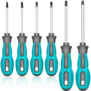 6-Piece Magnetic Torx Screwdriver Set with Grip