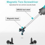 6-Piece Magnetic Torx Screwdriver Set with Grip