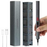 Mini Electric Screwdriver Set with 72 Magnetic Bits