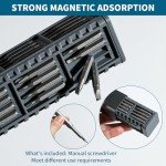 Mini Electric Screwdriver Set with 72 Magnetic Bits