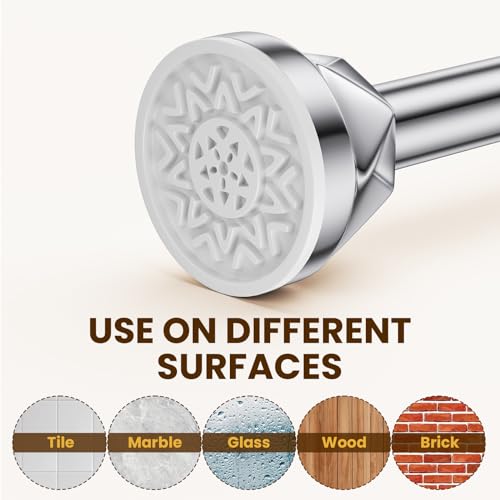 TITGIPE Shower Curtain Rod 27-80 Inches, No Drill Shower Rod Tension, Never Rust Anti-Slip Shower Curtain Rod for Bathroom Window, Adjustable Tension Shower Curtain Rod Silver