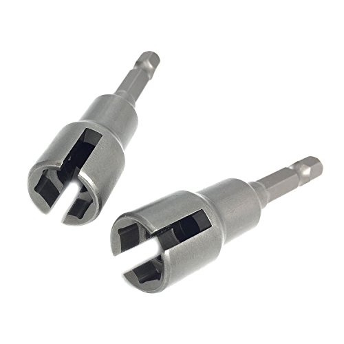 PANOVOS 2pc Power Wing Nut Driver Set Hex Shank