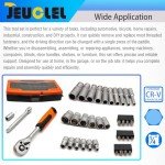 37-Piece Mini Ratchet Tool Set for Tight Spaces