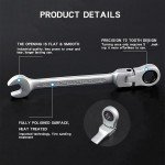 24mm Flex-Head Ratchet Wrench for Home & Bike