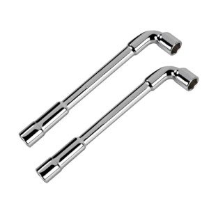 Leliafleury 2Pcs 10mm L-Shaped Socket Wrench Set