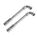 Leliafleury 2Pcs 10mm L-Shaped Socket Wrench Set