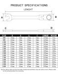 24mm Flex-Head Ratchet Wrench for Home & Bike