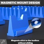 40PCS Magnetic Wrench Organizer for Easy Storage