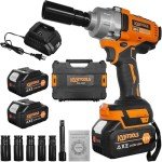 KVNTOOLS 21V Cordless 1/2 Inch Impact Wrench