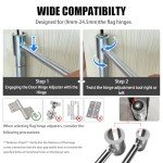 Door Hinge Adjustment Tool Set - 2 Pieces