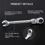 2-Pack 9mm Flex-Head Ratchet Wrench Set