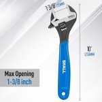 10" Adjustable Wrench with Cushion Grip and SAE Scale