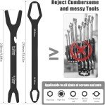 Gmngis Double End Universal Adjustable Wrench 6-25mm