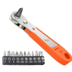 Voarge 1/4" Magnetic Ratchet Wrench & Bits