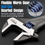 10" Adjustable Wrench with Cushion Grip and SAE Scale