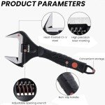 50mm Adjustable Spanner with Soft Grip Handle