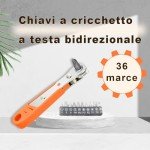 Voarge 1/4" Magnetic Ratchet Wrench & Bits