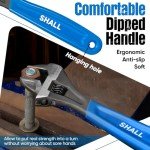 10" Adjustable Wrench with Cushion Grip and SAE Scale