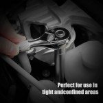 DSBYKJ Mini 3-Piece Ratchet Socket Wrench Set