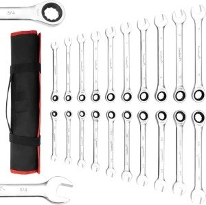 20-Piece Ratchet Wrench Set with Storage Bag