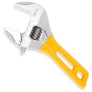 8-Inch Adjustable Wrench with Wide Jaw Opening