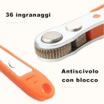 Voarge 1/4" Magnetic Ratchet Wrench & Bits