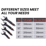 50mm Adjustable Spanner with Soft Grip Handle