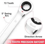 20-Piece Ratchet Wrench Set with Storage Bag