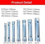 MACHSWON Metric Tubular Box Spanner Wrench Set
