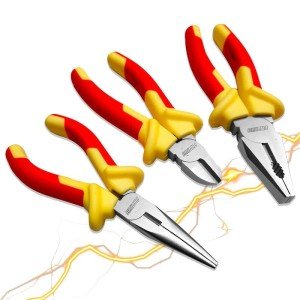 PROMAKER Insulated Pliers Set for Electrical Work