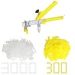 Tile Leveling System with Pliers and Spacers Kit