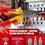 PROMAKER Insulated Pliers Set for Electrical Work